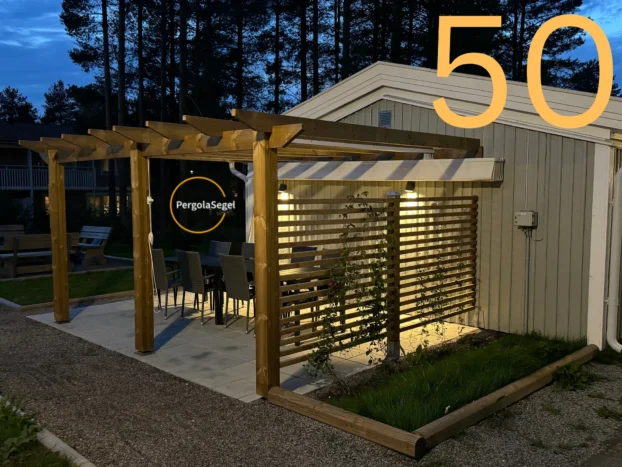 Pergolamarkis vid uteplats i Umeå – Projekt nr 50