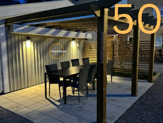 Pergolamarkis vid uteplats i Umeå – Projekt nr 50