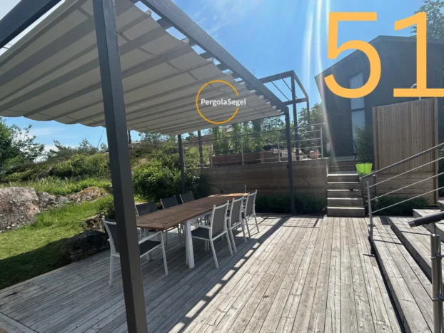 Pergolamarkis vid uteplats i Fiskebäck – Projekt nr 51