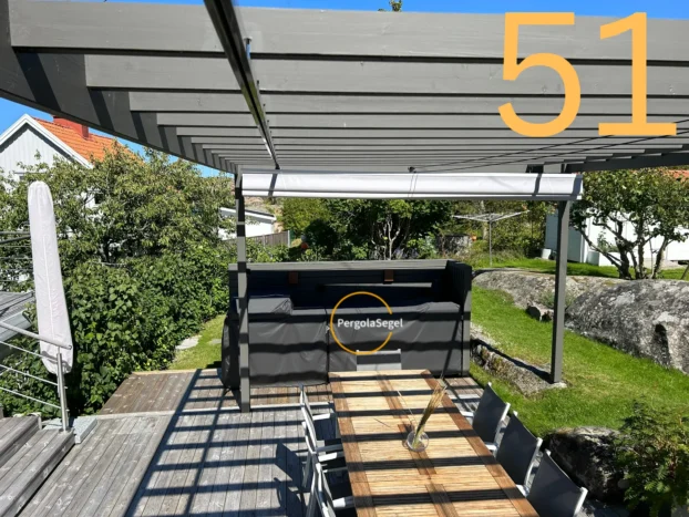 Pergolamarkis vid uteplats i Fiskebäck – Projekt nr 51
