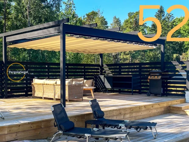 Pergolamarkis vid uteplats i Strängnäs – Projekt nr 52