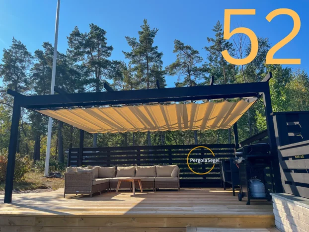 Pergolamarkis vid uteplats i Strängnäs – Projekt nr 52