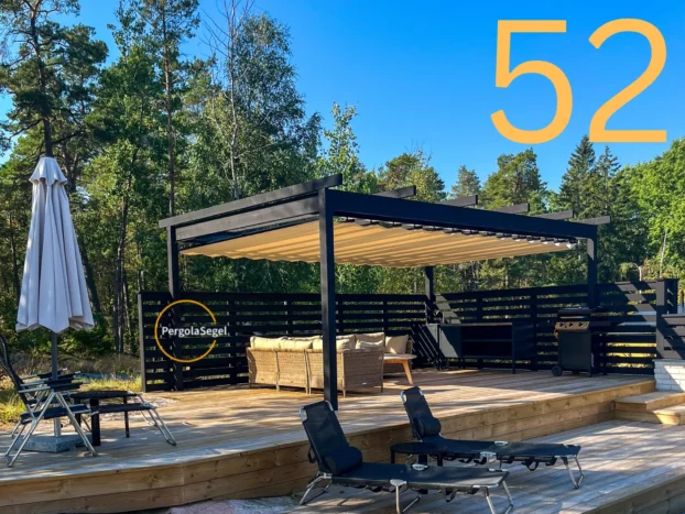 Pergolamarkis vid uteplats i Strängnäs – Projekt nr 52