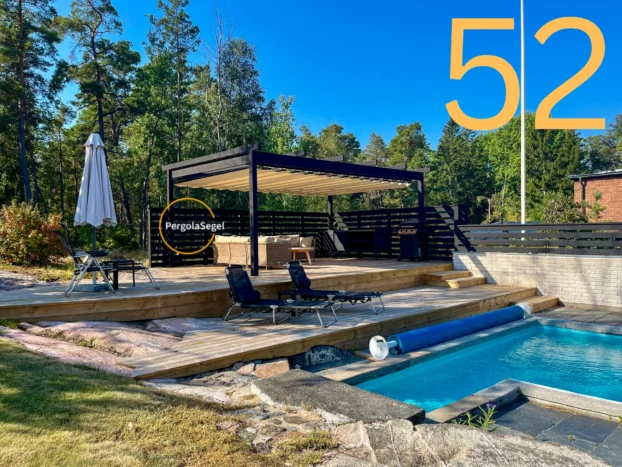 Pergolamarkis vid uteplats i Strängnäs – Projekt nr 52