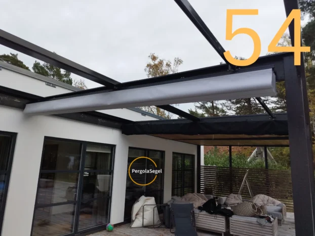 Pergolamarkis vid uteplats i Höllviken – Projekt nr 54