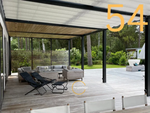 Pergolamarkis vid uteplats i Höllviken – Projekt nr 54