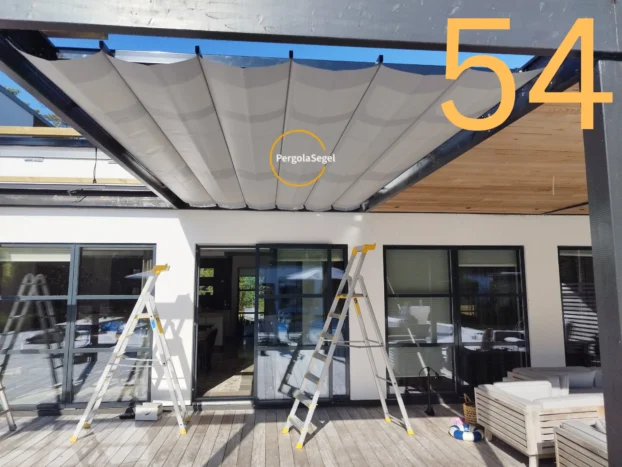 Pergolamarkis vid uteplats i Höllviken – Projekt nr 54