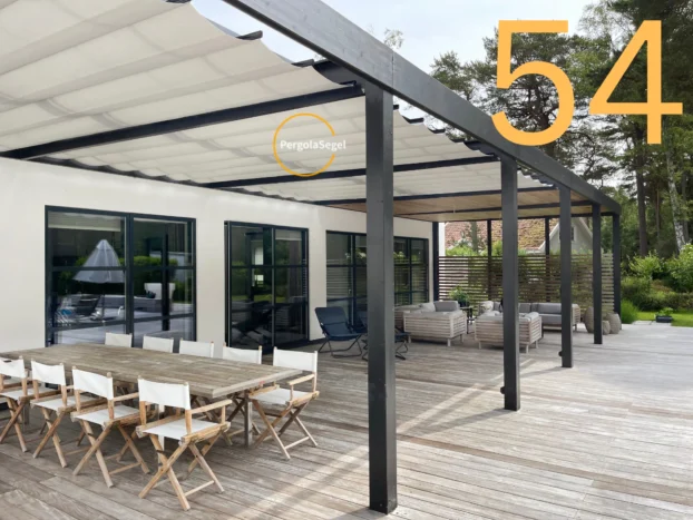 Pergolamarkis vid uteplats i Höllviken – Projekt nr 54