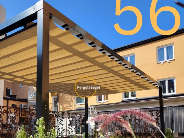 Pergolamarkis vid uteplats i Vimmervy – Projekt nr 56