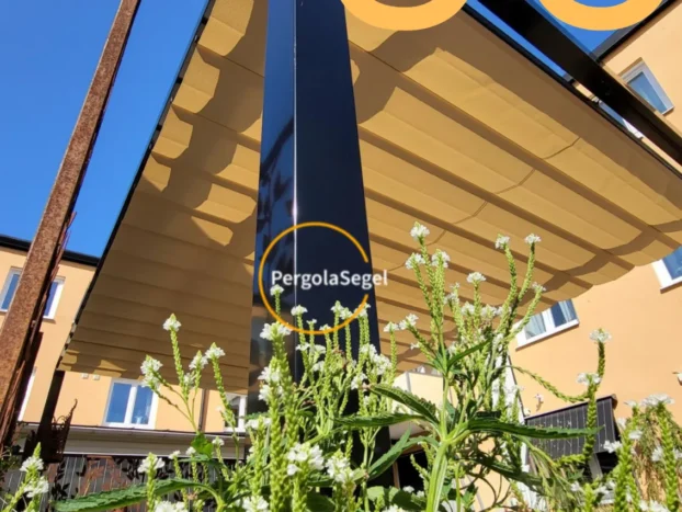 Pergolamarkis vid uteplats i Vimmervy – Projekt nr 56