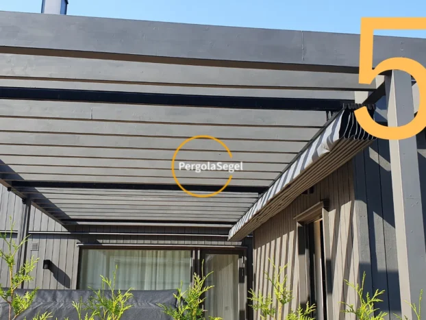 Pergolamarkis vid uteplats i Sundyberg – Projekt nr 58