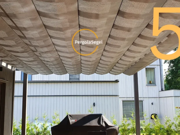 Pergolamarkis vid uteplats i Sundyberg – Projekt nr 58