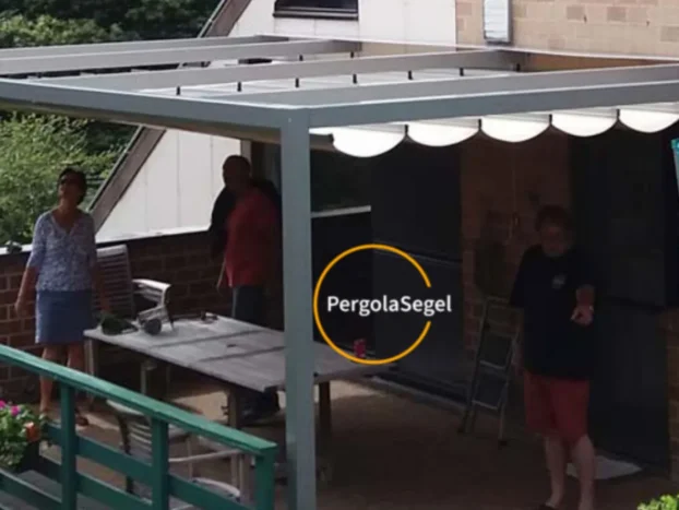 Pergolamarkis vid uteplats i Tumba - Projekt nr 6