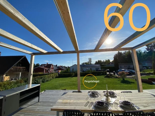Pergolamarkis vid uteplats i Karlstad – Projekt nr 60