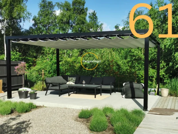 Pergolamarkis vid uteplats i Trelleborg – Projekt nr 61