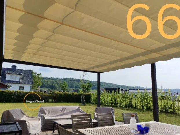 Pergolamarkis vid uteplats i Båstad – Projekt nr 66