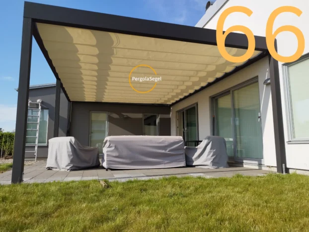 Pergolamarkis vid uteplats i Båstad – Projekt nr 66