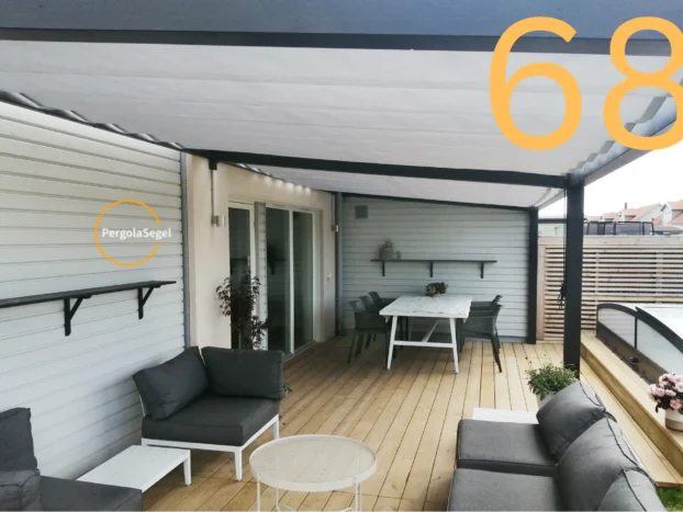 Pergolamarkis vid uteplats i Klagshamn – Projekt nr 68