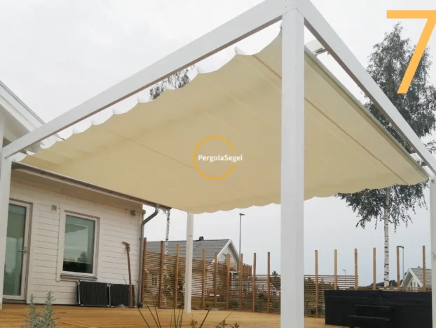 Pergolamarkis vid uteplats i Lidköping - Projekt nr 7