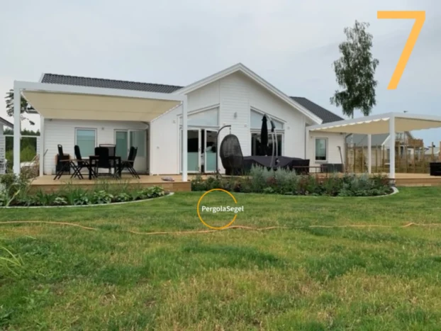 Pergolamarkis vid uteplats i Lidköping - Projekt nr 7