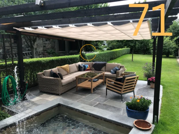 Pergolamarkis vid uteplats i Duvnäs – Projekt nr 71