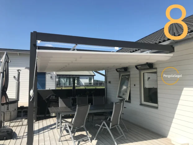 Pergolamarkis vid uteplats i Udevalla - Projekt nr 8