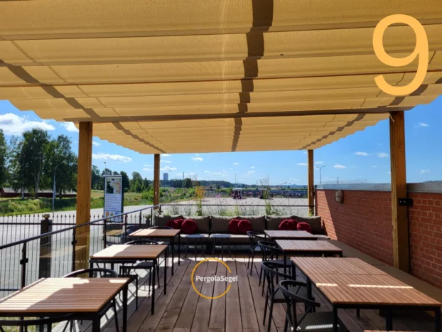 Pergolamarkis på uteservering, Vimmerby - Projekt nr 9