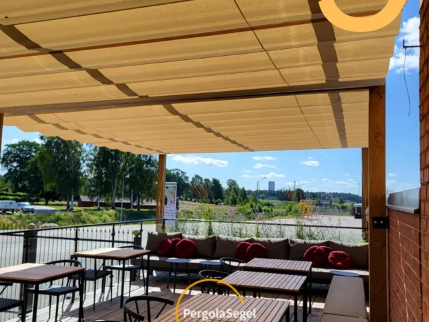 Pergolamarkis på uteservering, Vimmerby - Projekt nr 9