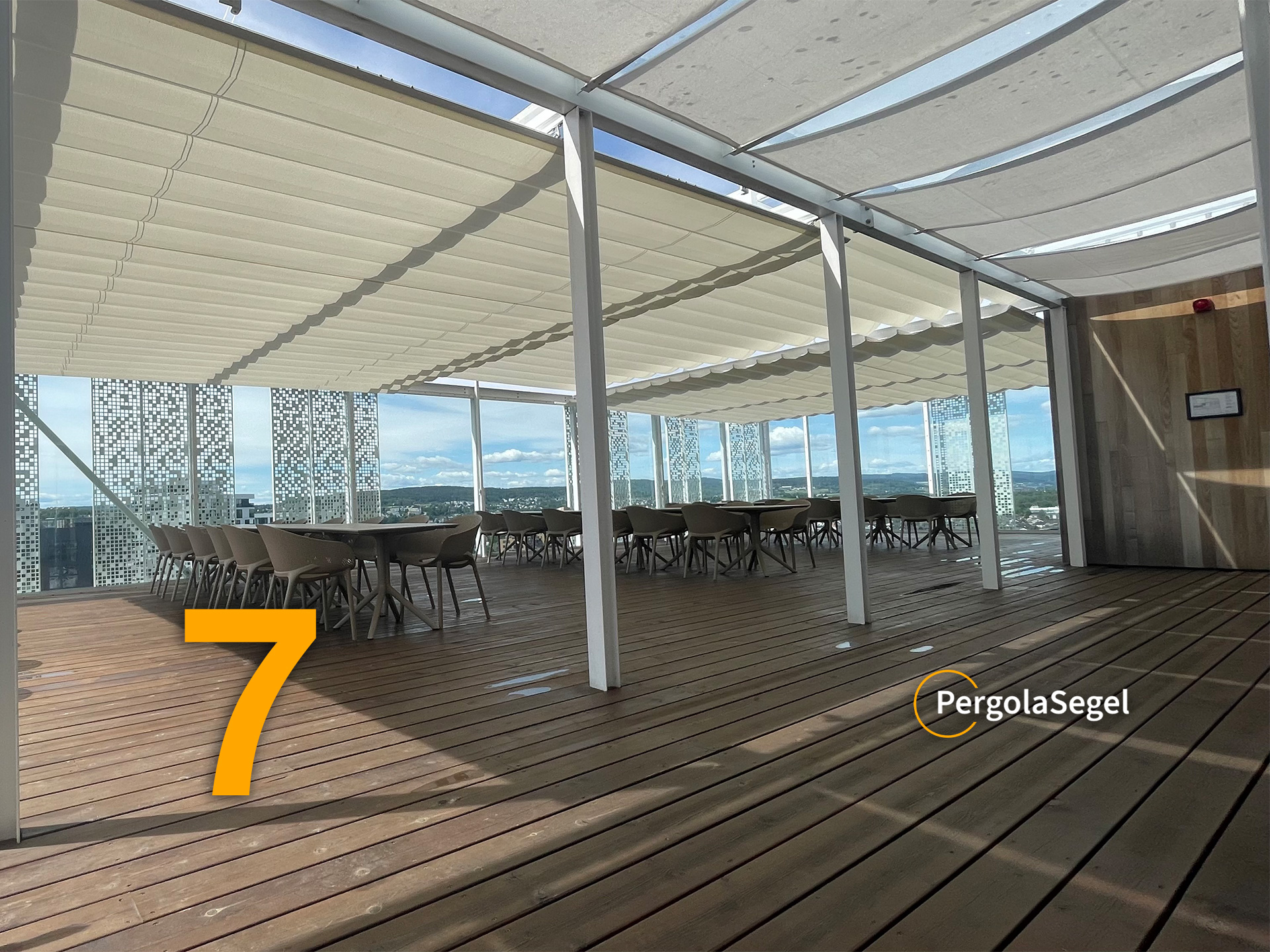 Pergolamarkis på takterass, Lilleström – Projekt nr 7 bild nr 4