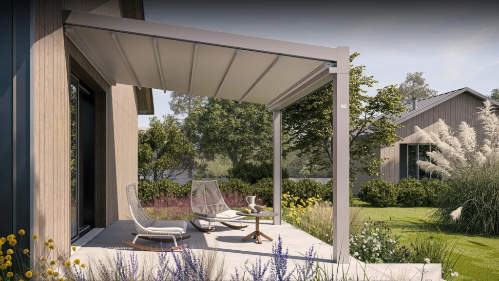 pergola med tak pratic level 2