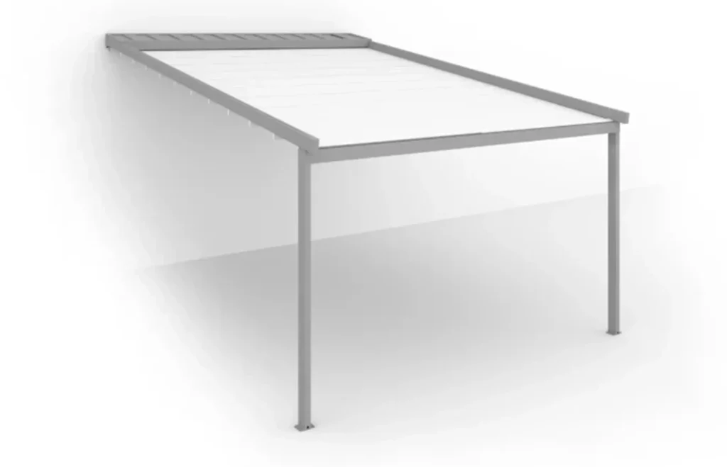 pergola med tak pratic level illustration