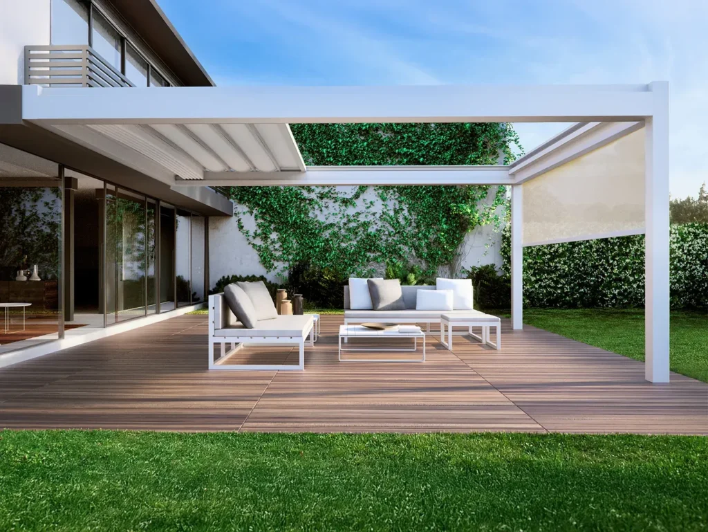 pergola med tak pratic nomo