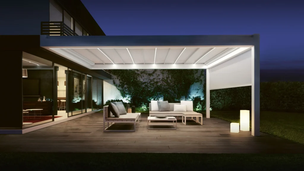 pergola med tak pratic nomo dark